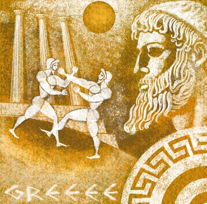 Greek Wrestling Scene