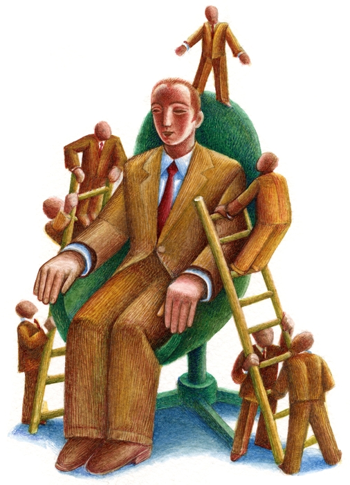 Businessman Sitting In A Chair