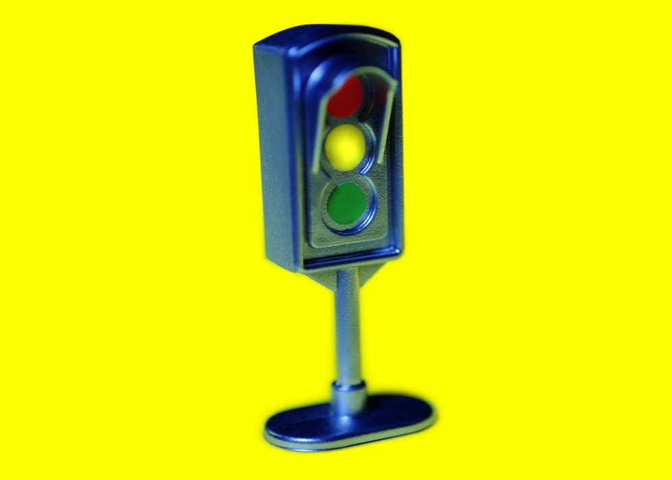Traffic Light - Yellow "Caution"