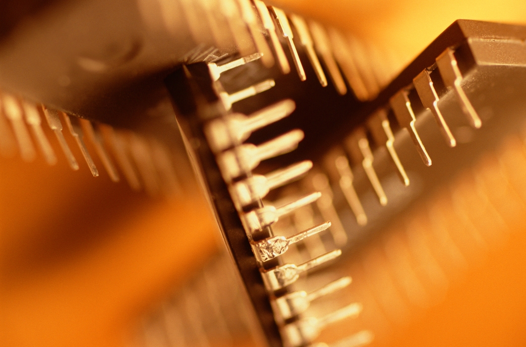 Several Computer Microchips
