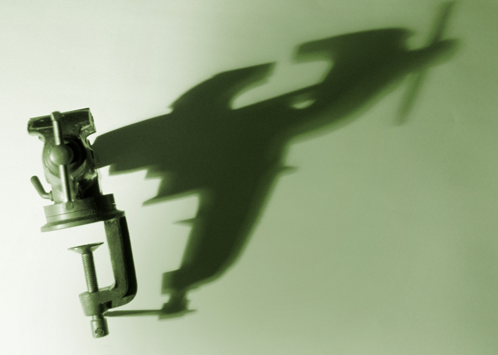 Vise or Clamp  with Dramatic Shadow