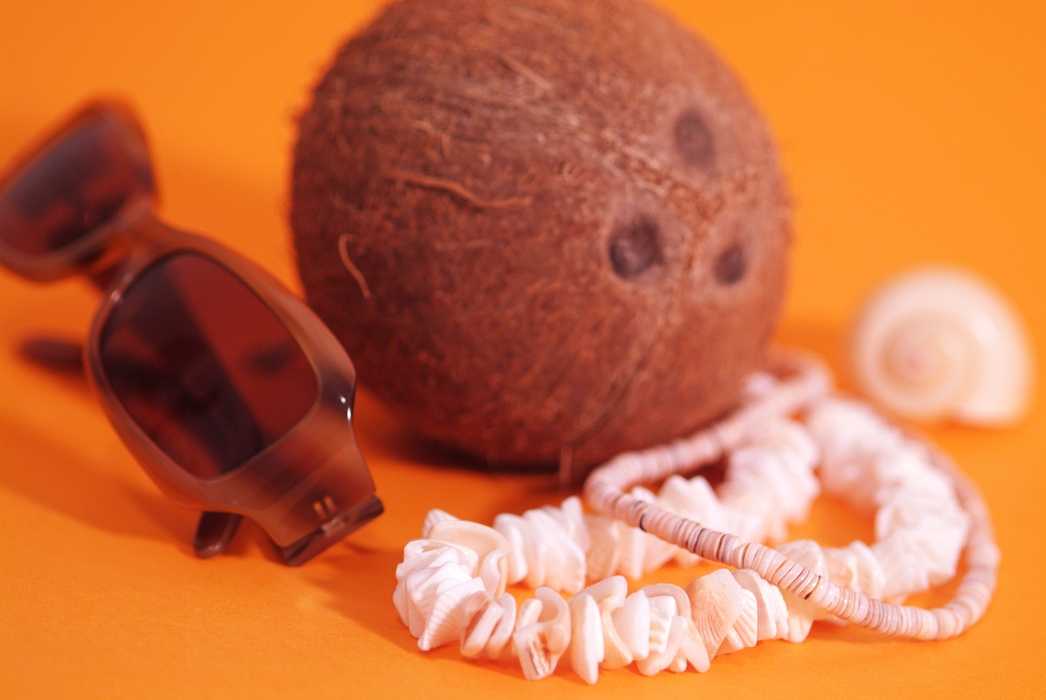 Coconut, Sunglasses and Necklace