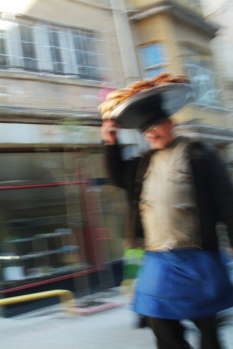 Baker Delivering Bread