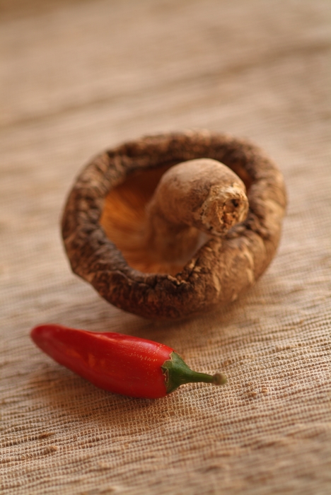 Shiitake Mushroom with Chili Pepper