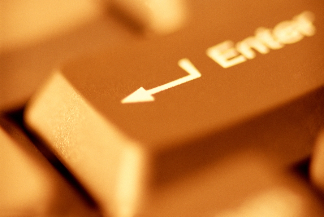 Laptop Keyboard -Close-Up "Enter" Key