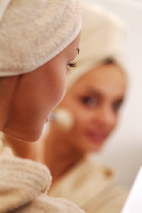 Woman Getting Out of The Bath