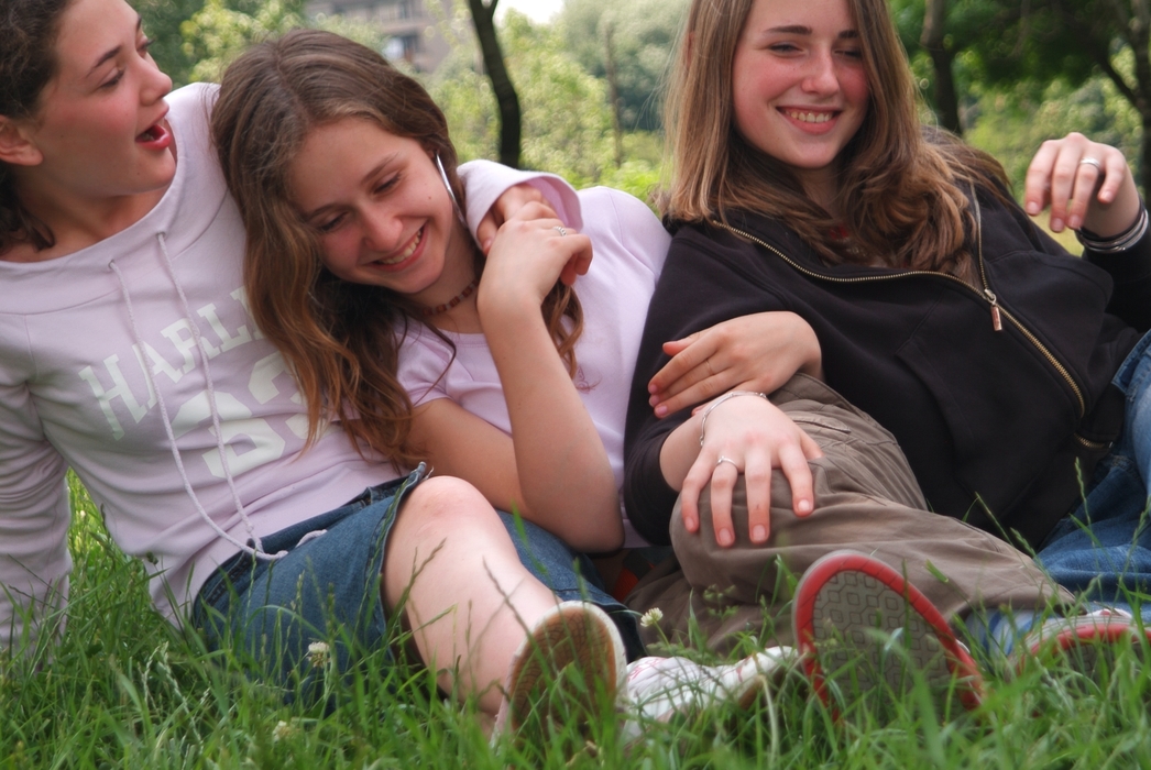 Girls Playing in the Park