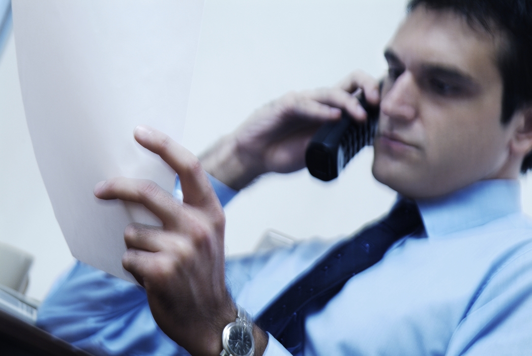 Businessman Talking on the Phone