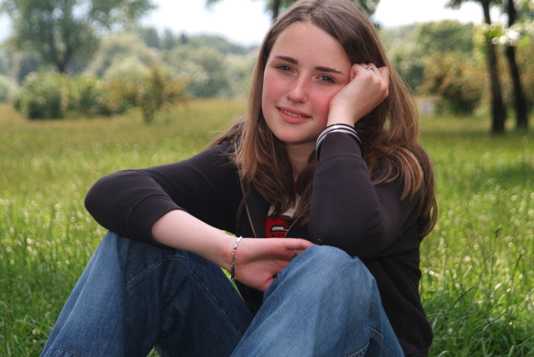 Girl Resting in the Park