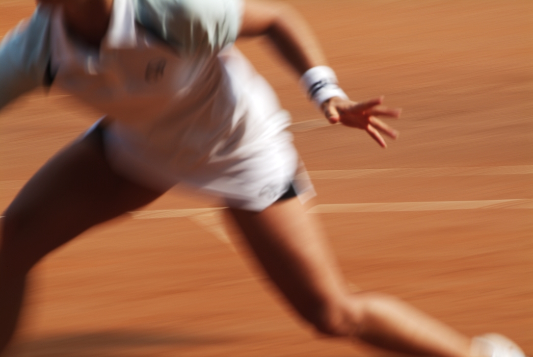 Tennis Player Forehand Groundstroke