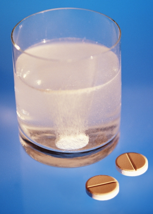 Glass of Water with "Alka Seltzer"