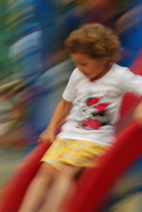 Girl on a Slide