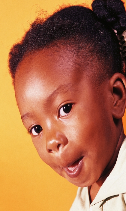 Smiling Girl African-American 