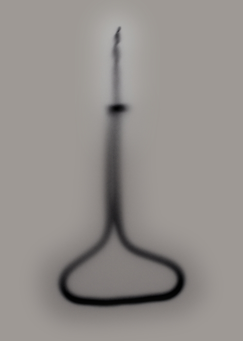 Blurred Silhouette Corkscrew