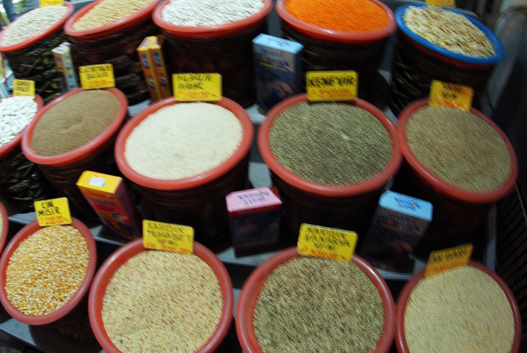 Spices at Grand Bazaar, Istanbul, Turkey