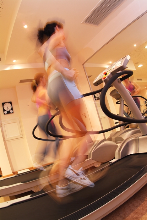 Women Running on the Treadmill