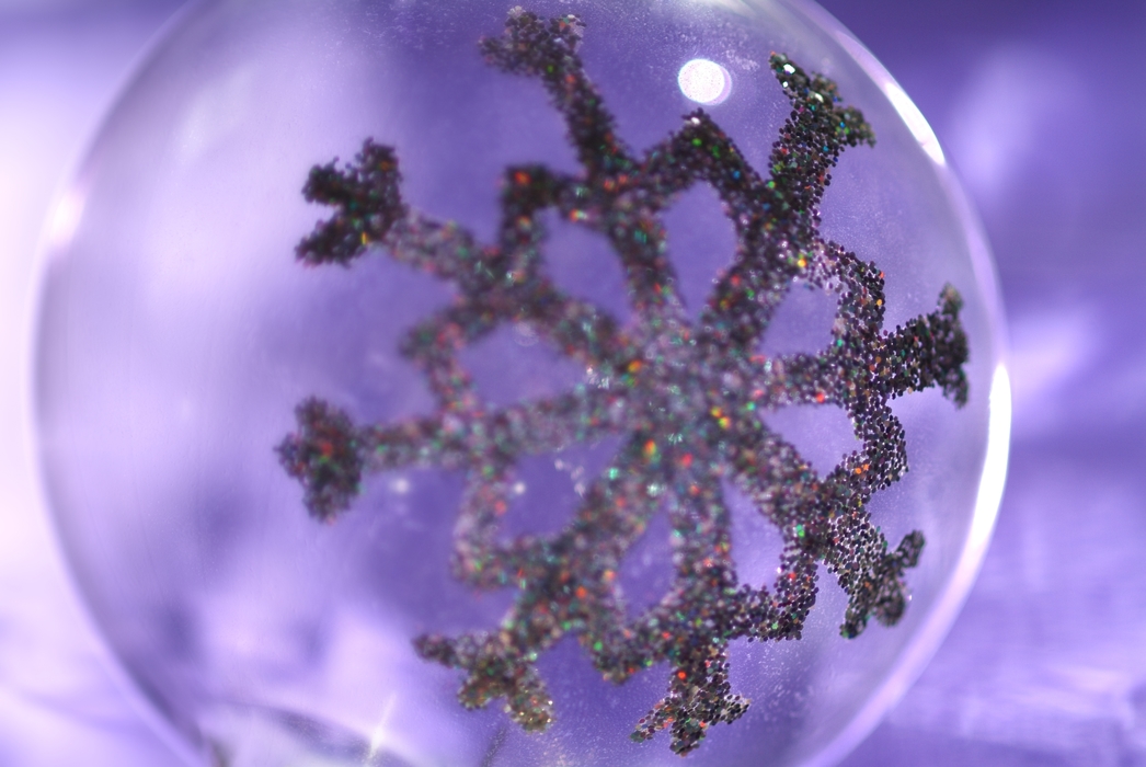 Christmas Ornaments: Glass Ball with Snowflake