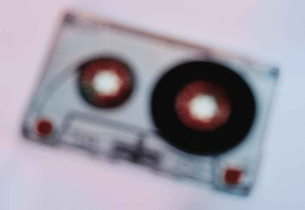 Audio Tape in a Blur