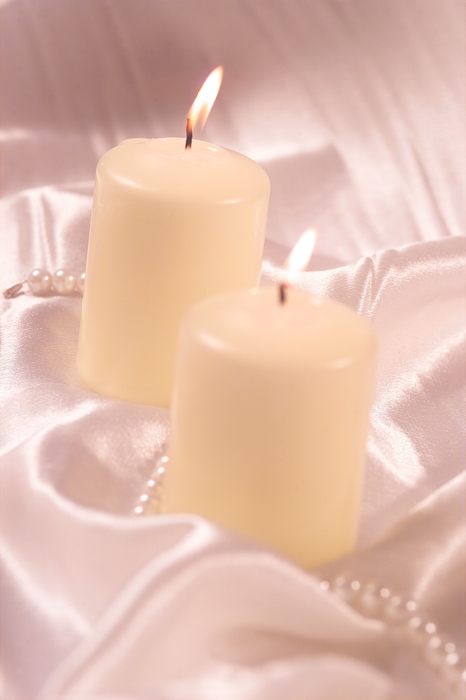 The Wedding Day:  Candles with Flame