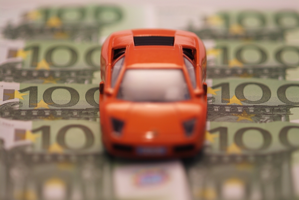 Financial Concept with Sports Car