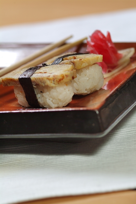 Sushi Plate with Chopsticks