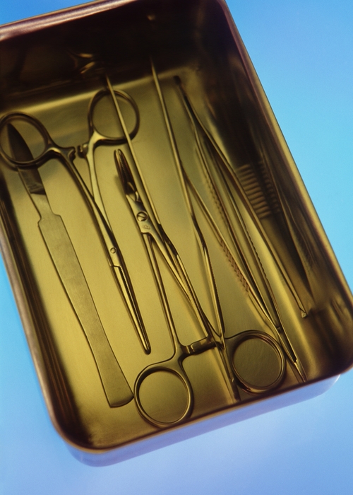 Tray of Surgical Instruments