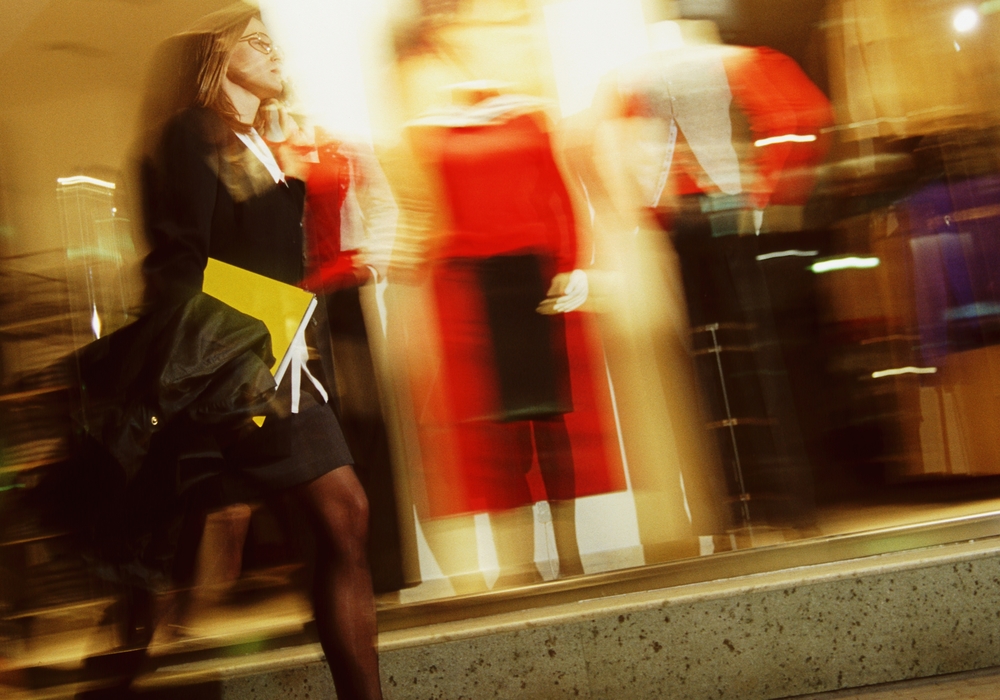 Businesswoman Walking on The Street