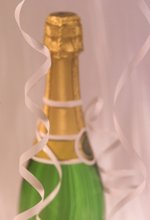 The Wedding Day:  Champagne with Ribbons