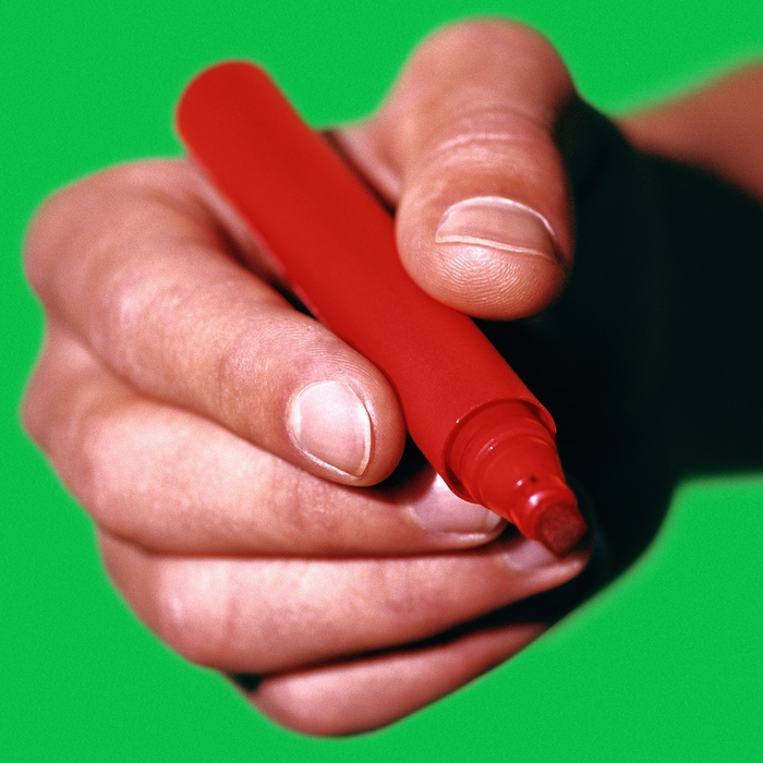 Hand Holding a Pen