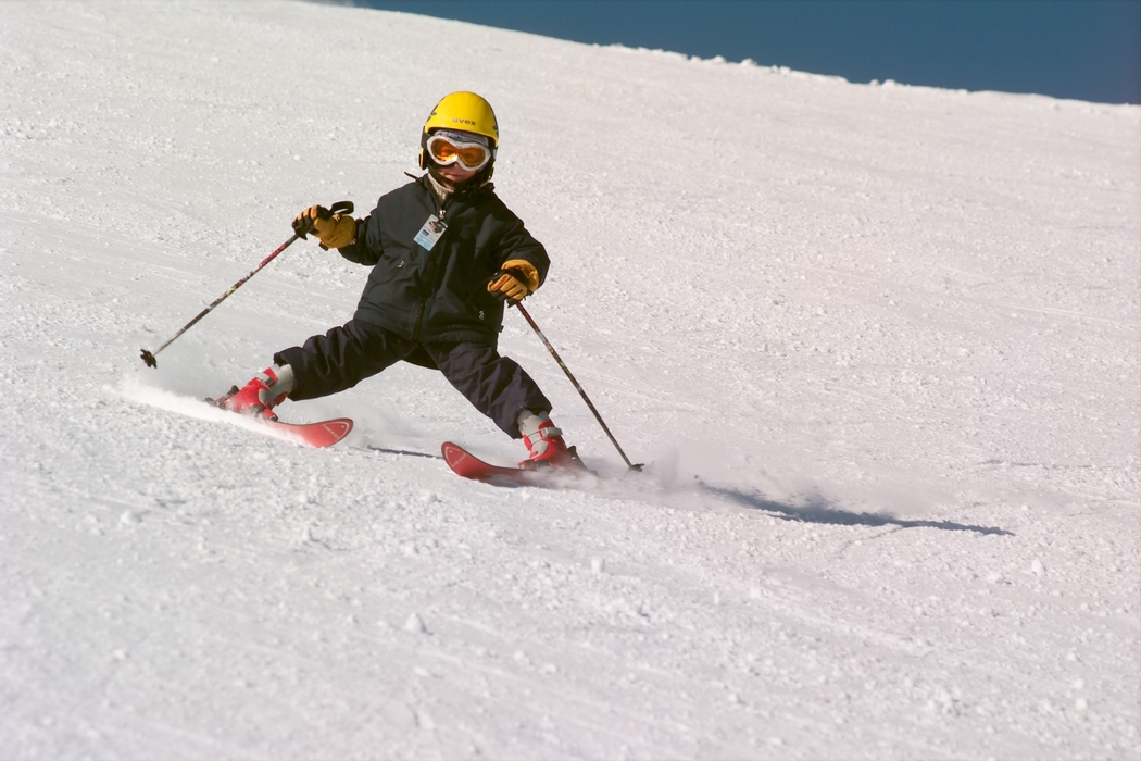 Downhill Skier Learning to Snow Plow