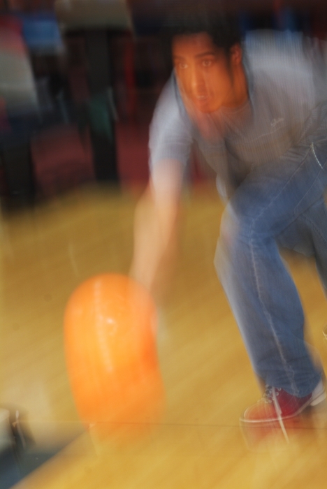 Bowling: Bowler in Motion