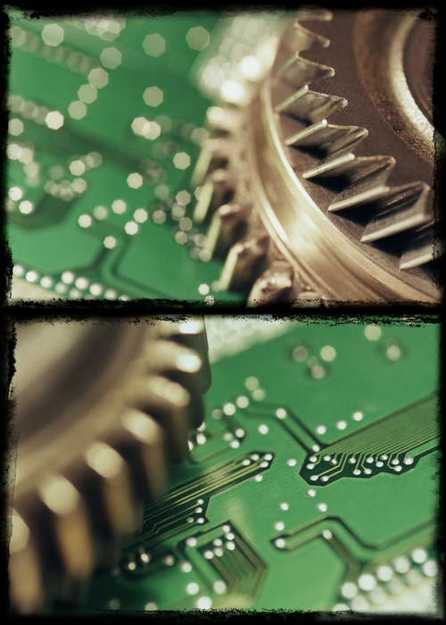 Gear with a Computer Chip