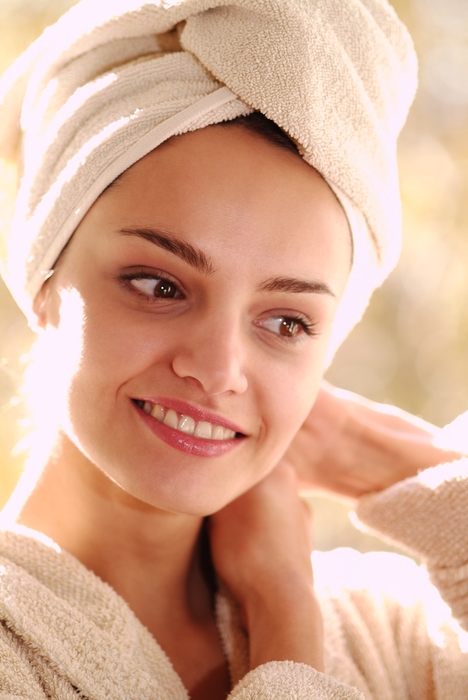 Woman Getting Out of The Bath