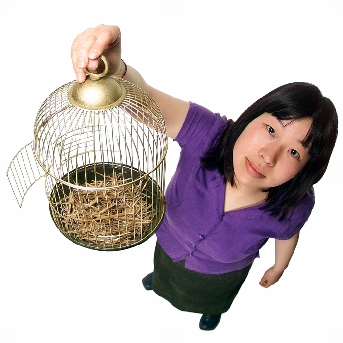 Woman with a Bird Cage