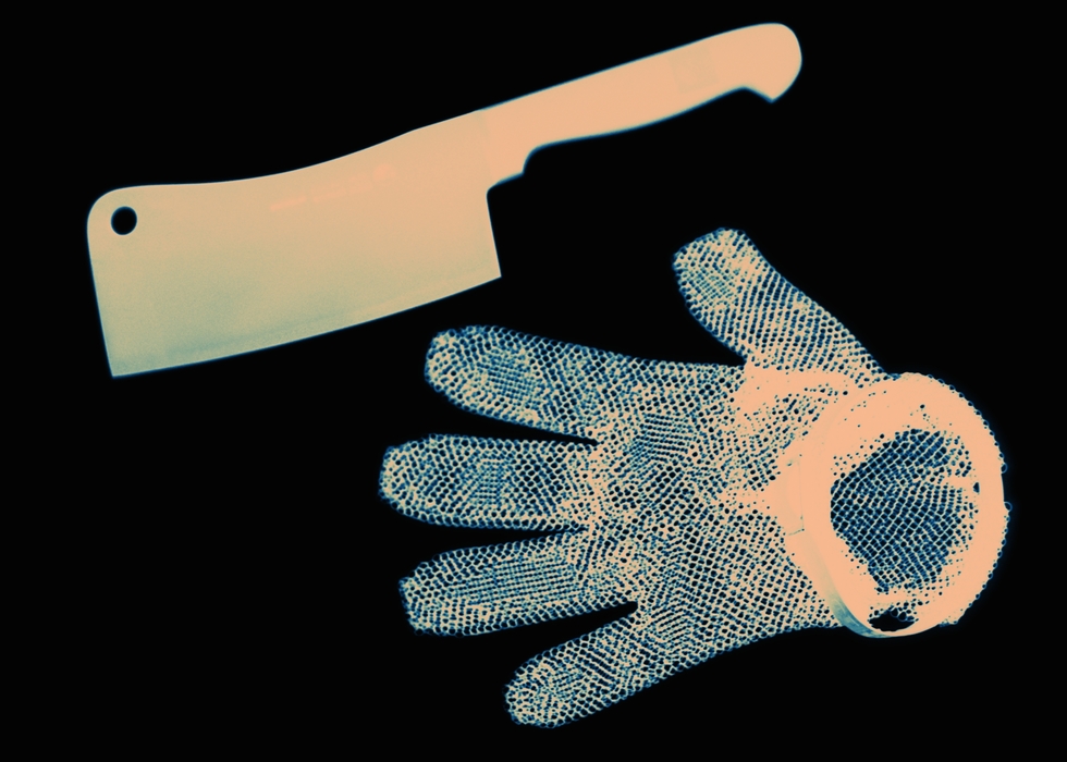 Cleaver and Mesh Glove