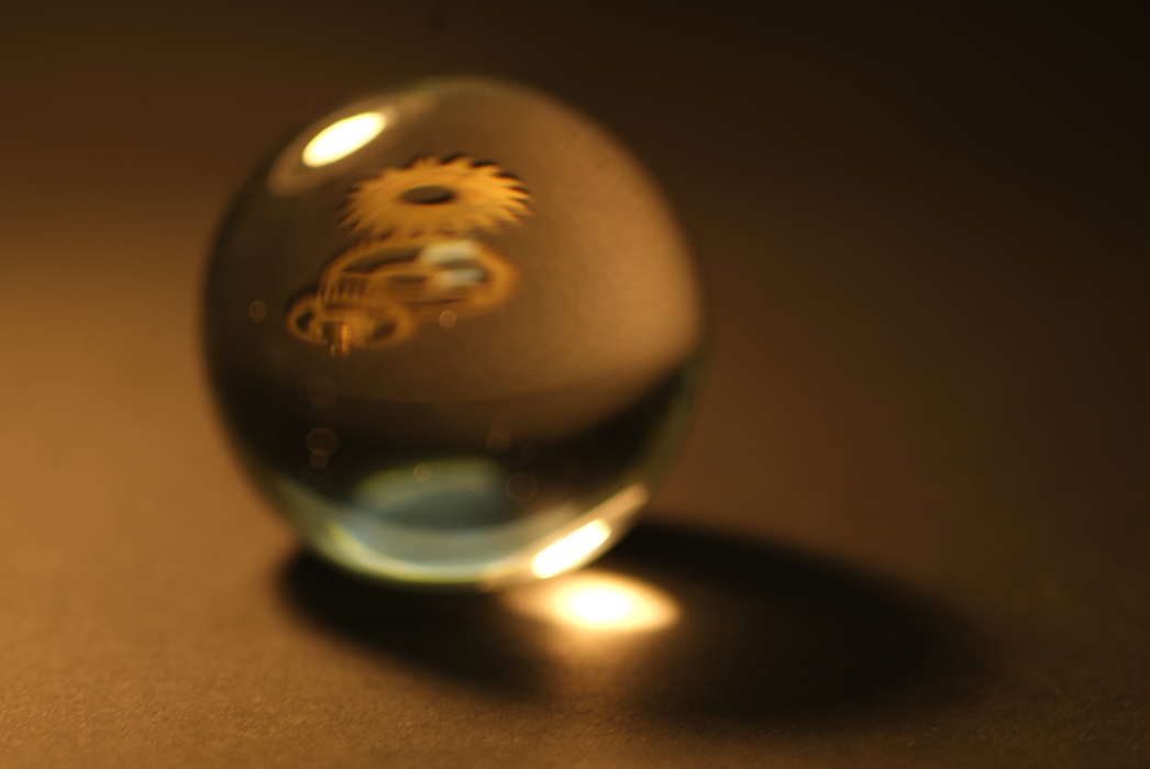 Crystal Ball with Gears Inside