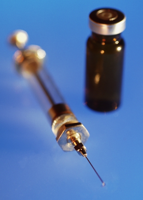 Syringe and Vial of Medicine