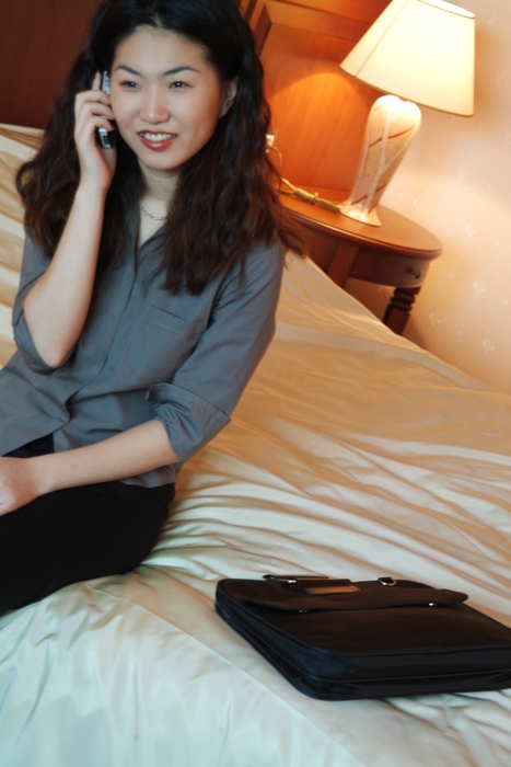 Businesswoman Talking on Phone