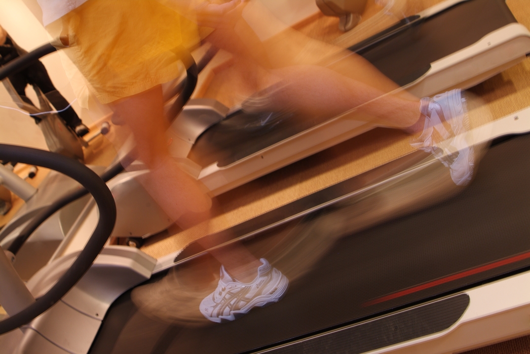 Man Running on a Treadmill