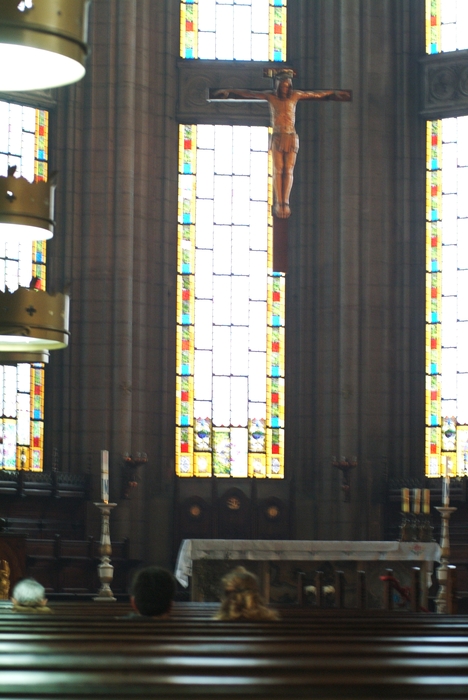 People Praying in Christian Church