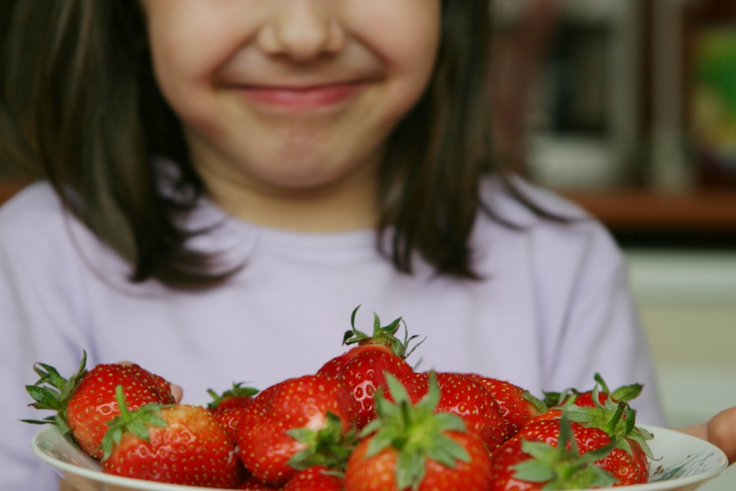 Girl with Strawberries