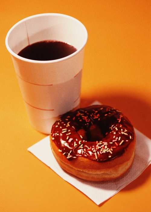 Donut and Cup of Coffee