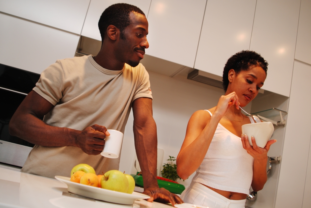 Couple Having Breakfast