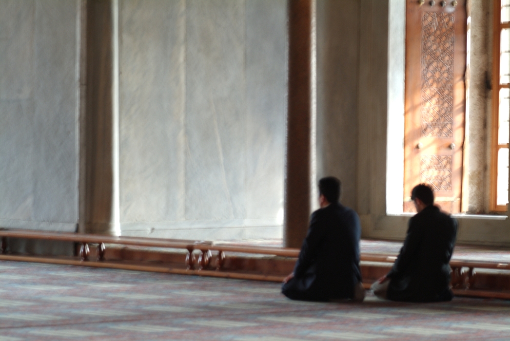 People Praying in The Istanbul Mosque