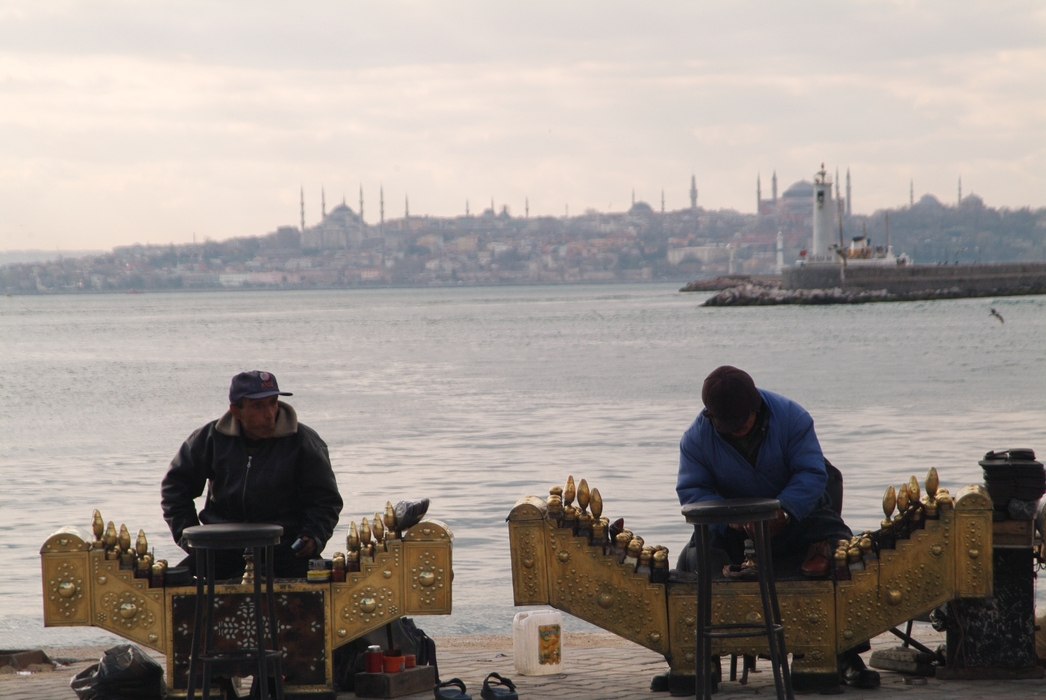 Vendors on the Bosphorus Istanbul, Turkey