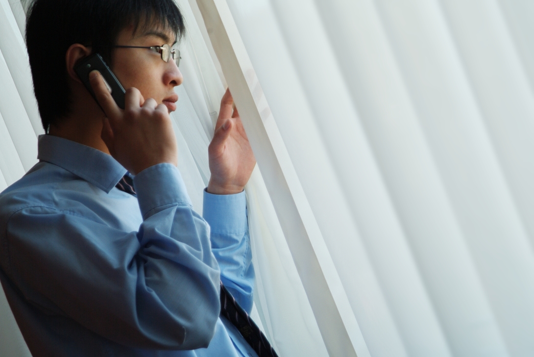 Businessman Talking on Phone