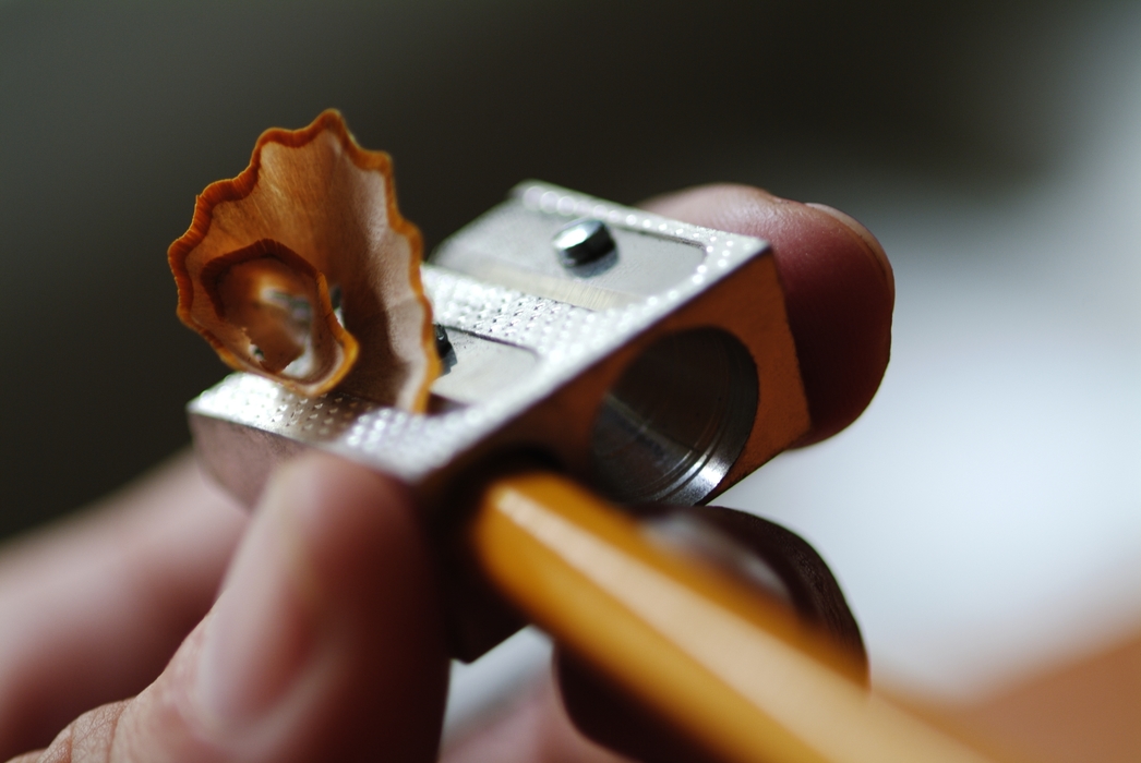 Hand Sharpening a Pencil