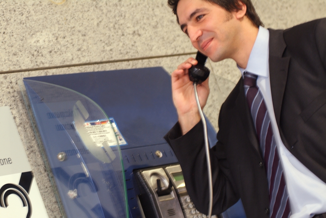 Businessman Talking on The Phone