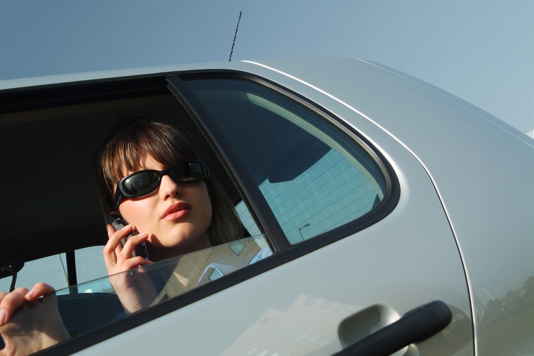 Businesswoman Talking on Cell Phone