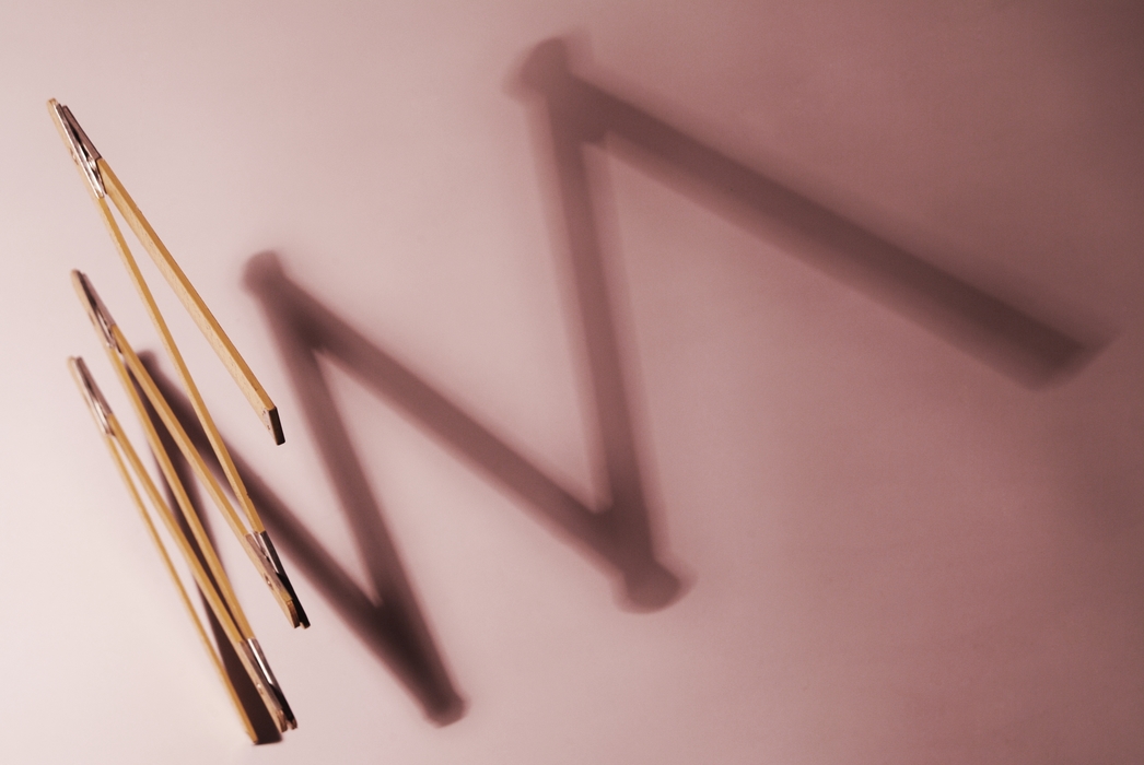 Folding Ruler with Dramatic Shadow